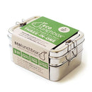 Boîte à lunch / Bento rectangulaire Three - in - one (3 pièces) acier inoxydable de 880 ml – à partir de 4 ans - Boîte à lunch - ECOlunchbox - Nature For Kids - 1