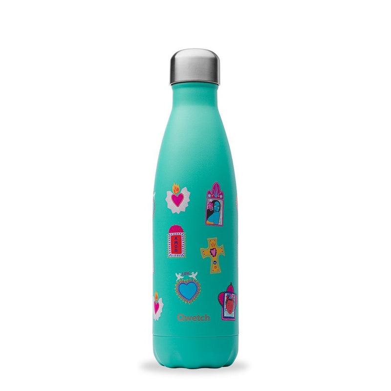 Gourde bouteille isotherme en inox - Amor opaline - 500 ml--Gourde-Qwetch-Nature For Kids-1