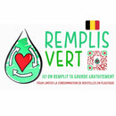 Autocollant Vitrine fond blanc RempliVert Belgique 12 x 7 cm - Francais (FR) - marquage - Nature for kids - Nature For Kids - 1