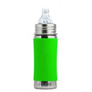 Biberon évolutif INOX Pura - tétine débit XL 6m+ 325ml - à partir de 6 mois - Manchon vert - Biberon - Pura - Nature For Kids - 9