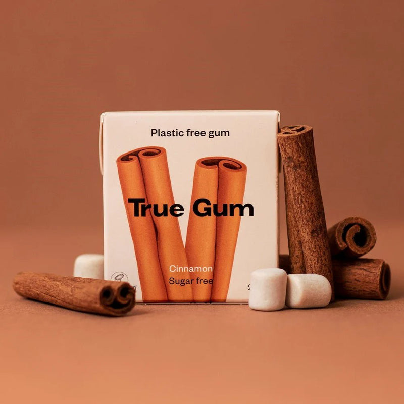 Boîte de Chewing - gum naturel vegan et sans plastique – Cannelle - Friandises - True Gum - Nature For Kids - 1