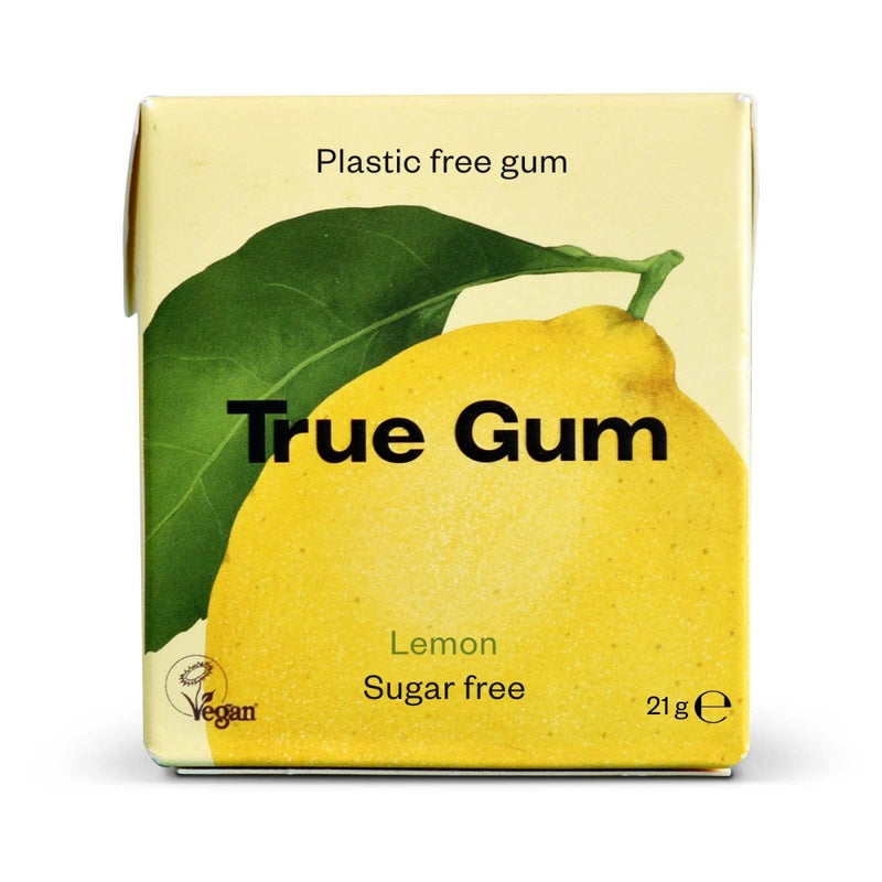 Boîte de Chewing - gum naturel vegan et sans plastique – Citron - Friandises - True Gum - Nature For Kids - 1