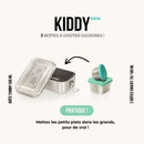 Boîtes à goûter / lunchbox gigognes en inox KIDDY - 500/180/70ml – à partir de 6 ans - Gravure "Renard" - KS2 - Boîte à lunch - GASPAJOE - Nature For Kids - 3