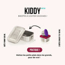 Boîtes à goûter / lunchbox gigognes en inox KIDDY - 500/180/70ml – à partir de 6 ans - Gravure "Renard" - KS2 - Boîte à lunch - GASPAJOE - Nature For Kids - 5
