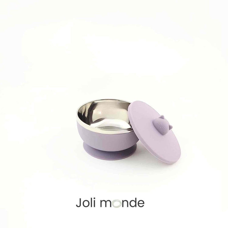 Bol inox double paroi 300 ml diamètre 12.5 cm - dès 4 mois - Parme - Vaisselle - Joli Monde - Nature For Kids - 7