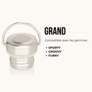 Bouchon inox (gros) pour gourdes Sporty, Funky & Groovy Gaspajoe tout inox – dès 3 ans - Gourde-GASPAJOE-Nature For Kids-1