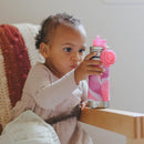 Bouchon sport et sa paille grand débit en silicone naturel pour biberon / gourde Pura - à partir de 18 mois - Rose - Biberon - Pura - Nature For Kids - 2