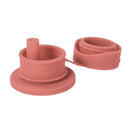 Bouchon sport et sa paille grand débit en silicone naturel pour biberon / gourde Pura - à partir de 18 mois - Rose poudré (nouveau) - Biberon - Pura - Nature For Kids - 8