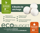 Boules de séchage en laine organique vendues par 6 - Lessive-Artemis-Nature For Kids-1