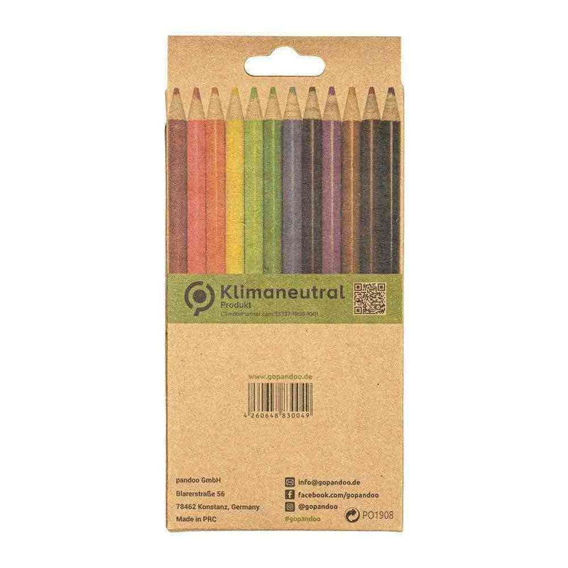 Crayons de couleurs à base de papier journal recyclé – 12p - dès 3 ans - crayon - Pandoo - Nature For Kids - 3
