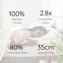 Drap Housse en bambou 180x200x35 différentes couleurs sur pré-commande-Blanc-Literie-Bambaw-Nature For Kids-1