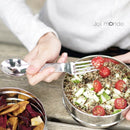Fourchette & cuillère 2 en 1 - 100% inox - dès 5 ans - Couvert - Joli Monde - Nature For Kids - 2