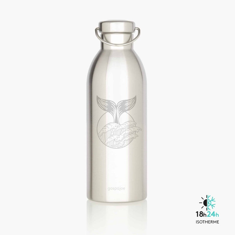 Gourde bouteille inox isotherme - HAPPY 500 ml – votre partenaire hydratation toute saison – dès 6 ans - Baleine - Gourde - GASPAJOE - Nature For Kids - 16