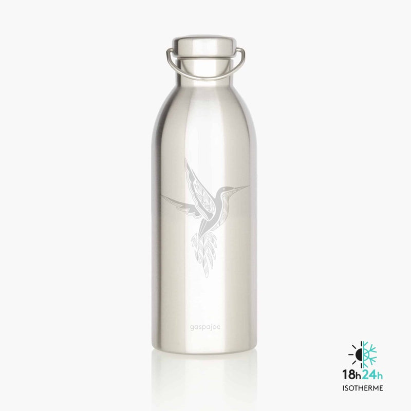 Gourde bouteille inox isotherme - HAPPY 500 ml – votre partenaire hydratation toute saison – dès 6 ans - Baleine - Gourde - GASPAJOE - Nature For Kids - 14