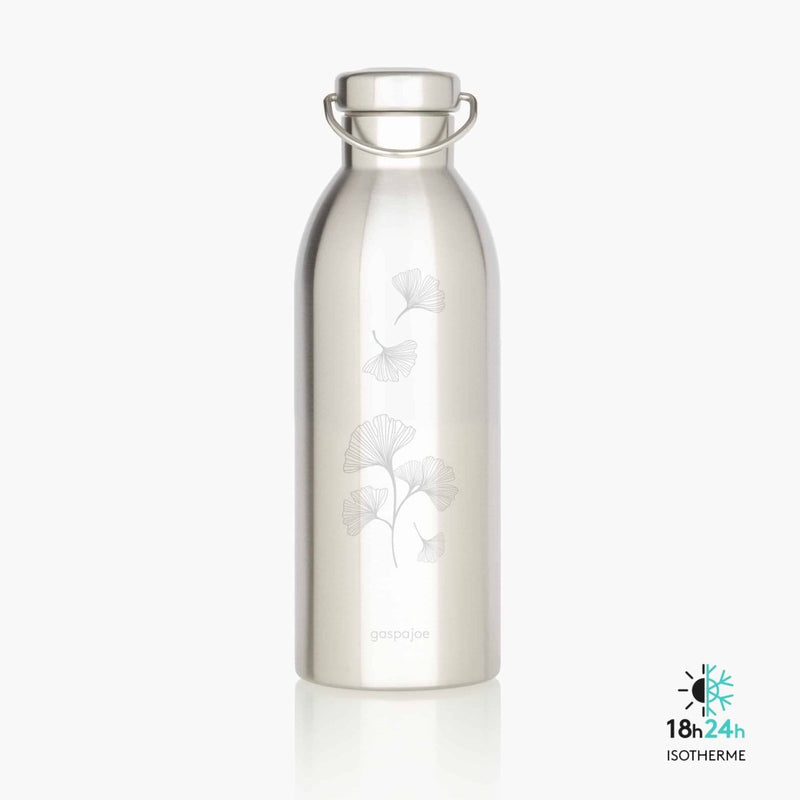 Gourde bouteille inox isotherme - HAPPY 500 ml – votre partenaire hydratation toute saison – dès 6 ans - Ginkgo - Gourde - GASPAJOE - Nature For Kids - 7