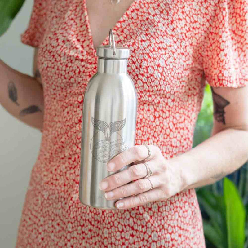 Gourde bouteille inox isotherme - HAPPY 500 ml – votre partenaire hydratation toute saison – dès 6 ans - Neutre - sans gravure - Gourde - GASPAJOE - Nature For Kids - 2