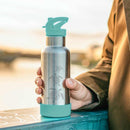 Gourde inox isotherme - Funky 500 ml – pour les enfants et plus – dès 4 ans - Oiseaux rose poudré - Gourde - GASPAJOE - Nature For Kids - 13