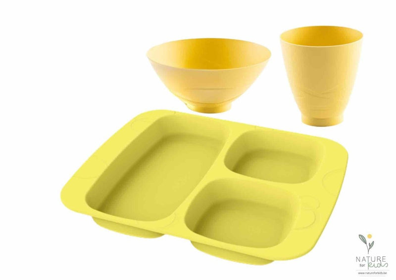 Kit Vaisselle enfant 100% naturel biosourcé – dès la naissance - Mimosa - Vaisselle - Table et Nature - Nature For Kids - 2
