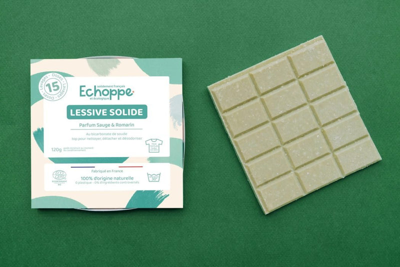 Lessive solide – Sauge & Romarin - végan - à partir de 3 ans - 15 doses - Droguerie écologique - Echoppe - Nature For Kids - 1