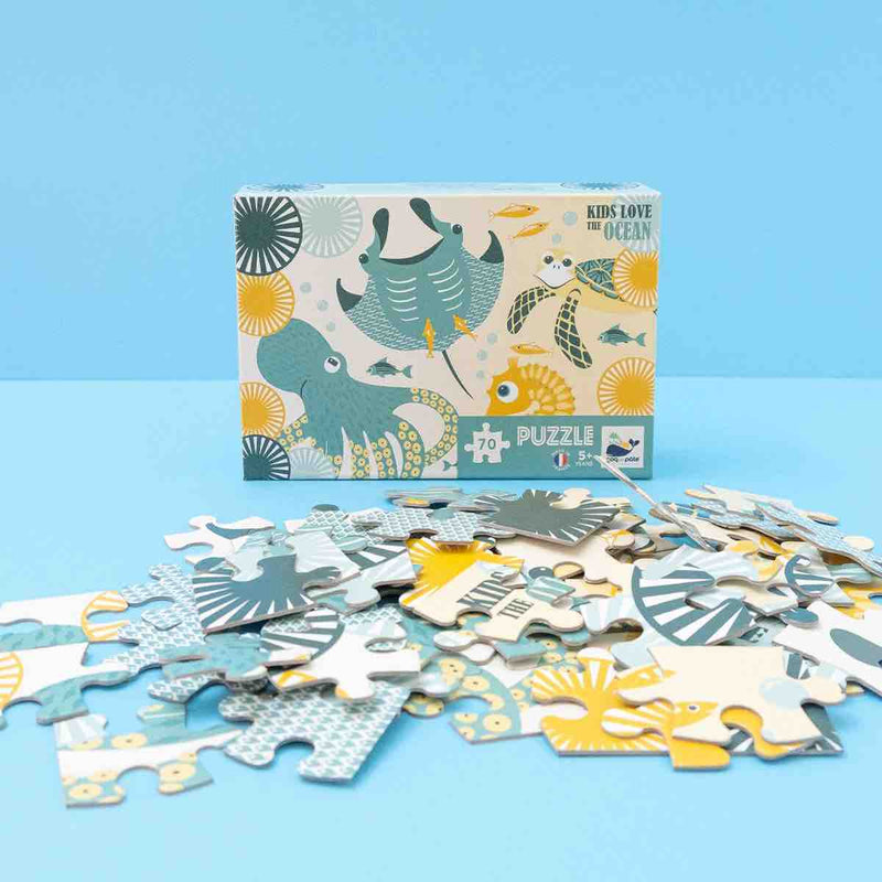 Puzzle enfant OCEAN – 70 pièces – dès 5 ans - puzzle - Coq en Pâte - Nature For Kids - 1