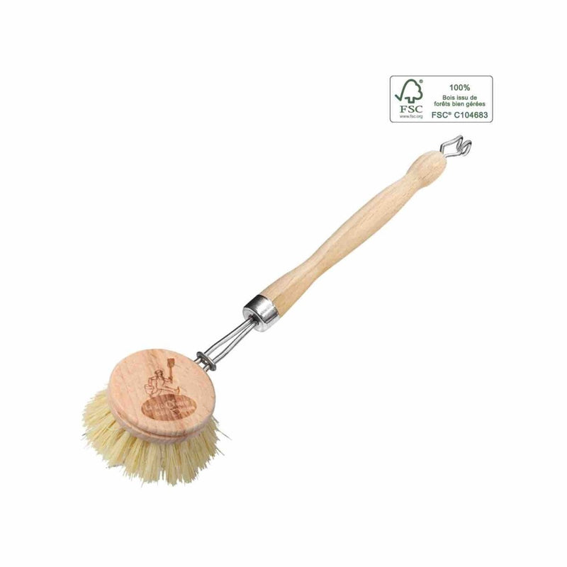 Recharge pour brosse vaisselle rechargeable fibres naturelles bois – dès 6 ans - Vaisselle - La droguerie écologique - Nature For Kids - 2