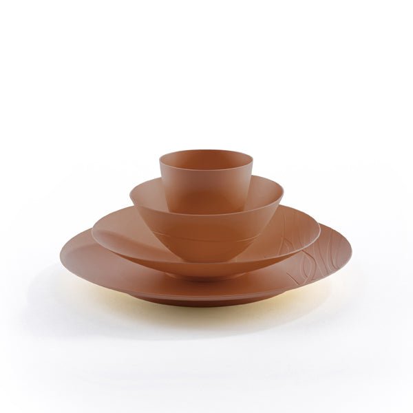 Set vaisselle adolescent & adulte 100% naturel biosourcé – quadro 16 pces - dès 5 ans - Caramel - Vaisselle - Table et Nature - Nature For Kids - 6