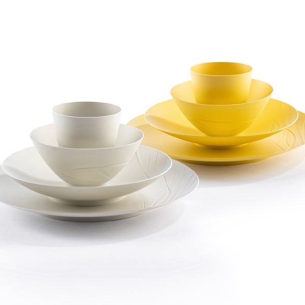 Set vaisselle adolescent & adulte 100% naturel biosourcé – quadro 16 pces - dès 5 ans - Mixte Pierre/Mimosa - Vaisselle - Table et Nature - Nature For Kids - 3