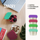 Snacky – La boîte à collation en acier inoxydable de 180 ml – à partir de 4 ans - Grande Framboise - SGF - Boîte à lunch - Gaspajoe - Nature For Kids - 7