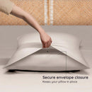 Taies d’oreiller en bambou (lot de 2) 40x60 différentes couleurs sur pré-commande-Blanc-Literie-Bambaw-Nature For Kids-5