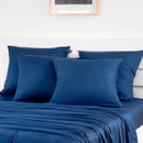 Taies d’oreiller en bambou (lot de 2) 40x80 différentes couleurs sur pré-commande-Bleu Marine-Literie-Bambaw-Nature For Kids-18