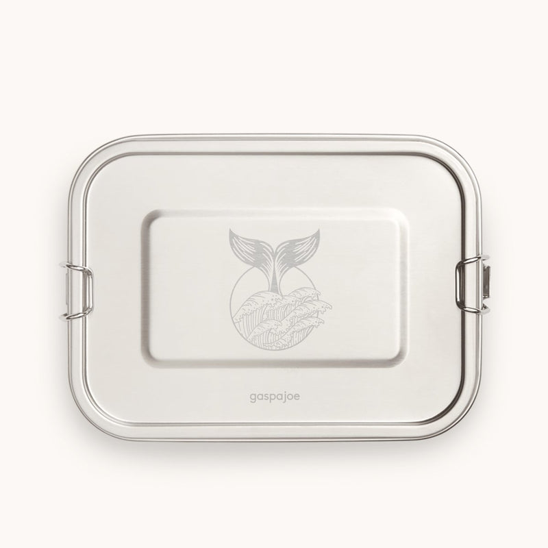 Yummy – Boîte repas modulable 100% étanche en inox – 1200 ml – dès 7 ans - Gravure Baleine - Boîte à lunch - Gaspajoe - Nature For Kids - 8