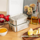 Yummy – Boîte repas modulable 100% étanche en inox – 800 ml – dès 5 ans - Gravure Bambous - Boîte à lunch - Gaspajoe - Nature For Kids - 6