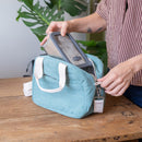 ZAK le sac – Sac lunch isotherme en velours à bandoulière sur pré-commande-Couleur Caraïbes-Sac à lunch-GASPAJOE-Nature For Kids-4