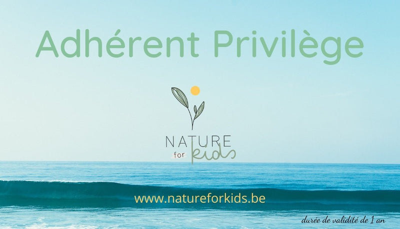 Adhésion Privilège--CARTE DE FIDELITE-Nature For Kids-Nature For Kids-1