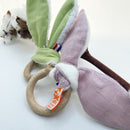Anneau de dentition en hêtre et Coton Bio-Rose-Anneaux de dentition-Papate-Nature For Kids-7