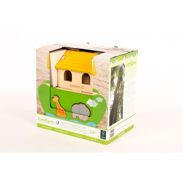 Arche de Noé boîte à formes - de 24 mois à 4 ans-Default Title-Jouet en bois-EverEarth-Nature For Kids-3