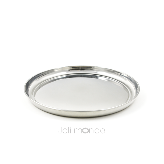 Petite assiette en INOX diamètre 19/14,5 cm-Default Title-Vaisselle-JoliMonde-Nature For Kids-2