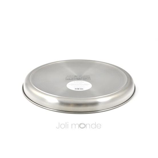 Petite assiette en INOX diamètre 19/14,5 cm-Default Title-Vaisselle-JoliMonde-Nature For Kids-3