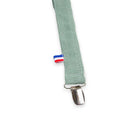 Attaches tétines Teddy en coton bio - 170 x 25 mm - dès la naissance-Vert-Accessoires de puériculture-PAPATE-Nature For Kids-2