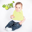 Bavoir en Coton Bio - 23,5 x 28 cm-Lime-Bavoir-Papate-Nature For Kids-10