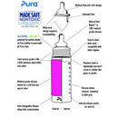 Biberon évolutif INOX tétine débit moyen - 325ml - manchon bleu - à partir de 3 mois-Default Title-Biberon-Pura-Nature For Kids-2