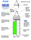 Biberon évolutif isotherme INOX 260ml + manchon vert - à partir de 3 mois-Default Title-Biberon-Pura-Nature For Kids-3