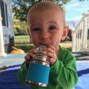 Biberon pour bébé évolutif INOX 150ml + tétine + manchon (différentes couleurs) - à partir de la naissance-Gris-Biberon-Pura-Nature For Kids-6