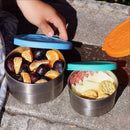 Blue Water – Seal Cup Five some set - ensemble de 5 Boîtes à lunch inox gigognes étanches (100-230-355-590-650 ml)--Bento-ECOlunchbox-Nature For Kids-7