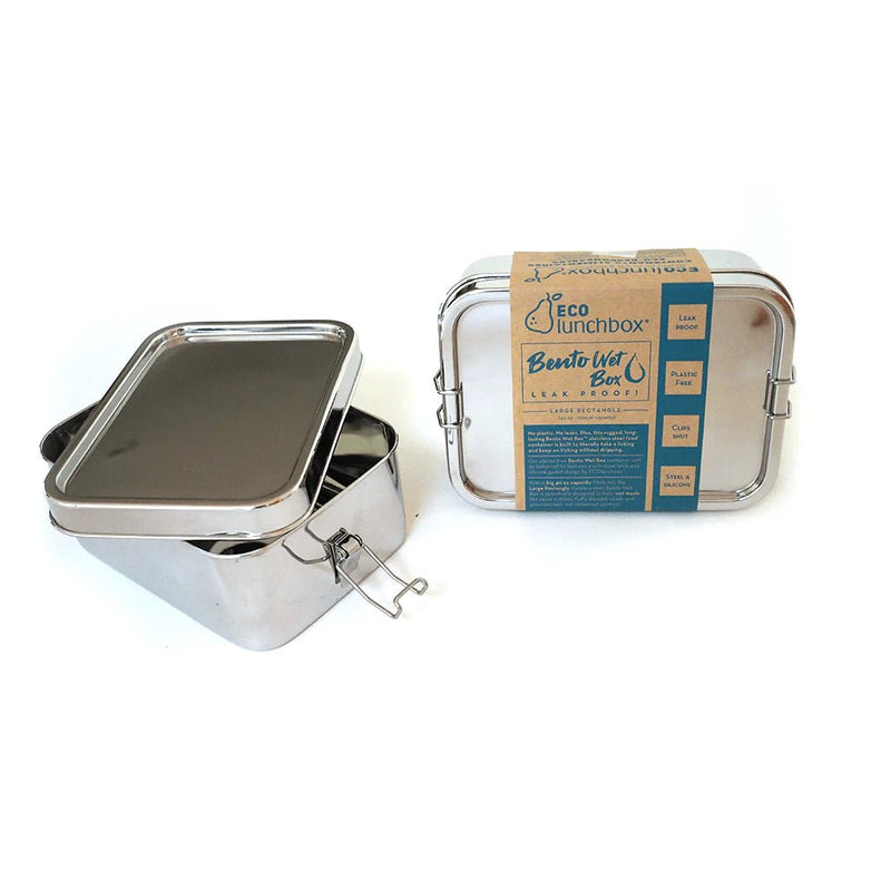 Boîte à lunch / Bento rectangulaire étanche en acier inoxydable de 1200 ml – à partir de 5 ans--Boîte à lunch-ECOlunchbox-Nature For Kids-6