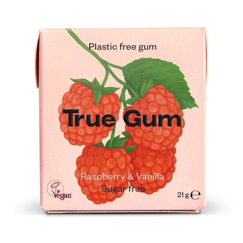 Boîte de Chewing-gum naturel et sans plastique – framboise & vanille--Friandises-True Gum-Nature For Kids-3