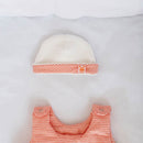 Bonnet de naissance coton bio - TU - dès la naissance-Vichy Orange-vetement-Papate-Nature For Kids-16