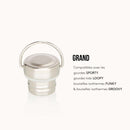 Bouchon inox (gros) pour gourdes Sporty, Loopy, Funky & Groovy Gaspajoe tout inox – dès 3 ans--Gourde-Gaspajoe-Nature For Kids-1