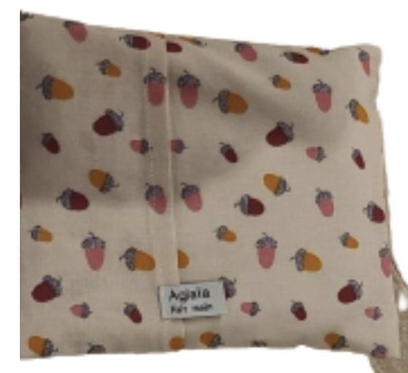 Bouillotte sèche aux graines de lin - 20 x 15 cm - dès la naissance-Glands--Aglaia-Nature For Kids-4