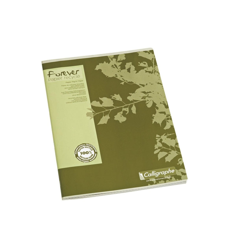 Cahier A4 en papier recyclé – Forever 96p quadrillé - dès 5 ans-Couverture verte-Cahier-clairefontaine-Nature For Kids-4